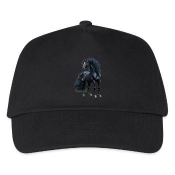 schwarze Schönheit II - Kinder Basecap - Schwarz - Vorne