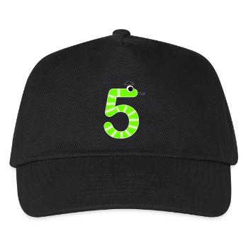 Number 5 Snake Kids - Kids’ Baseball Cap - black - Front