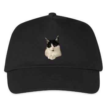 super cute kitty cat - Kids’ Baseball Cap - black - Front