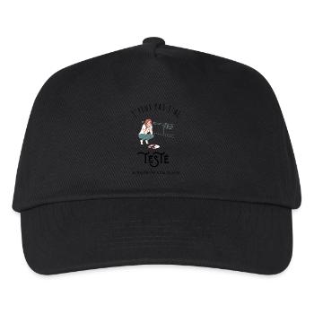 Ich kann nicht, ich habe die Schwerkraft in meiner Küche getestet - Kinder Basecap - Schwarz - Vorne