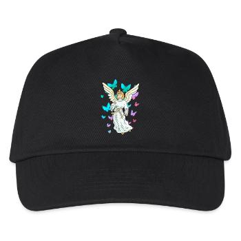 celestial spring butterflies nature angel - Kids’ Baseball Cap - black - Front