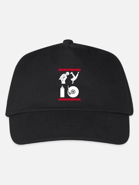 The 4 Elements of Hip-Hop - Kids’ Baseball Cap - black
