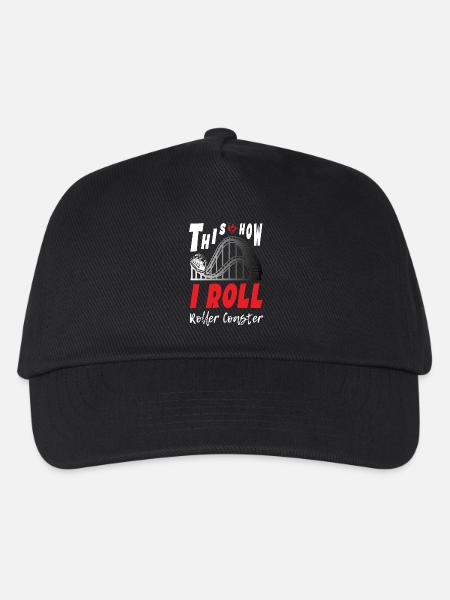This is How I Roll Roller Coaster - Kinder Basecap - Schwarz