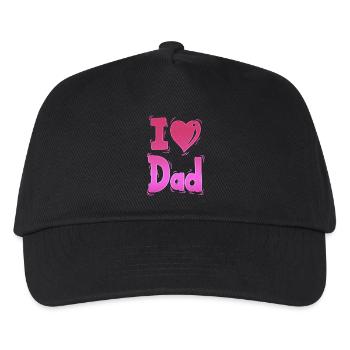 i love you dad dad favorite Best Father pops dad - Kids’ Baseball Cap - black - Front