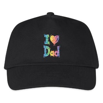 i love you dad dad favorite Best Father pops dad - Kids’ Baseball Cap - black - Front