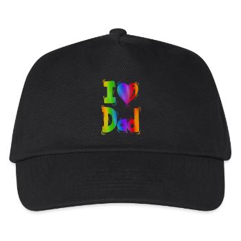 i love you dad dad favorite Best Father pops dad - Kids’ Baseball Cap - black - Front