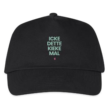 ICKE DETTE KIEKE MAL - Kinder Basecap - Schwarz - Vorne