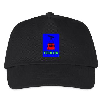 Toulon cable car - Kids’ Baseball Cap - black - Front