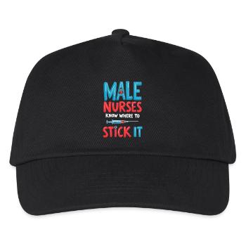 Male Nurses - Kids’ Baseball Cap - black - Front