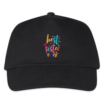Beste Schwester - Kinder Basecap - Schwarz - Vorne