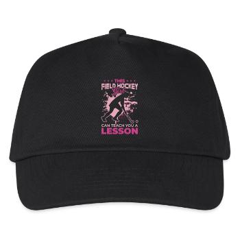 Field hockey player - Kids’ Baseball Cap - black - Front