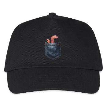 Wurm - Kinder Basecap - Schwarz - Vorne