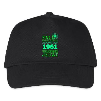 1961 - Casquette de baseball Enfant - noir - Devant