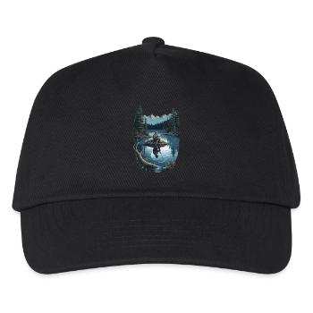 Motto Shirt - Men's Hobby - Fishing - Kids’ Baseball Cap - black - Front