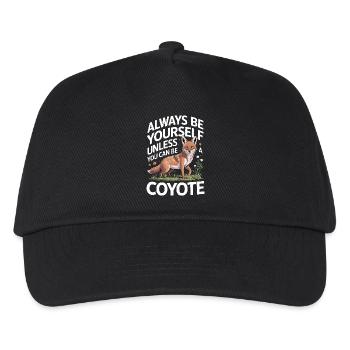 Coyote Animal Funny - Kids’ Baseball Cap - black - Front