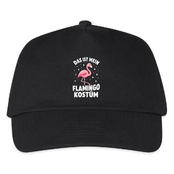 Das ist mein Flamingo Kostüm - Kinder Basecap - Schwarz - Vorne