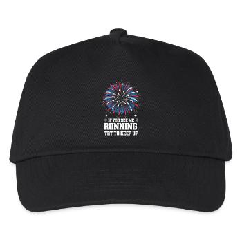 Pyrotechniker Feuerwerk Pyrotechnik - Kinder Basecap - Schwarz - Vorne