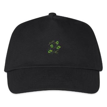 KleeBlatt - Kinder Basecap - Schwarz - Vorne
