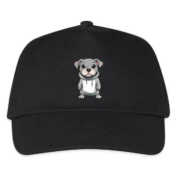 Pit Terrier Dog Funny - Kids’ Baseball Cap - black - Front