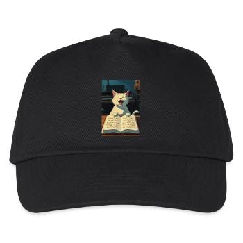 Cute kitten sings - Kids’ Baseball Cap - black - Front