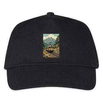 Image de train rétro - Casquette de baseball Enfant - noir - Devant