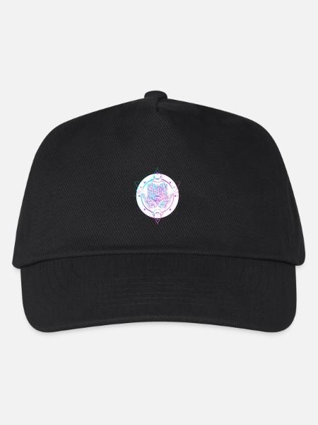 Mystical Astral Hand with Eye Design - Kids’ Baseball Cap - black