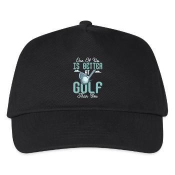L’un d’entre nous est meilleur au golf que vous le golfeur amateur - Casquette de baseball Enfant - noir - Devant