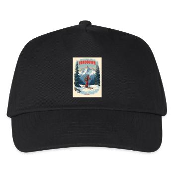 Vancouver Berglandschaft - Kinder Basecap - Schwarz - Vorne
