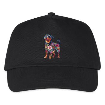 Rottweiler - Kinder Basecap - Schwarz - Vorne