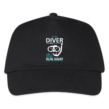 Scuba Diving Funny Scuba Diver - Kids’ Baseball Cap - black - Front