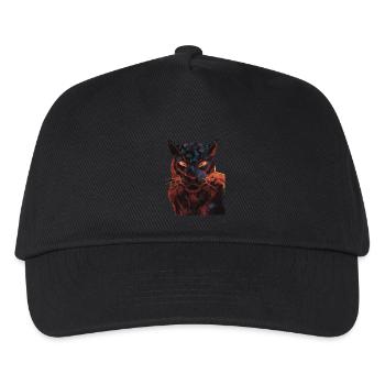 Panthère - Casquette de baseball Enfant - noir - Devant
