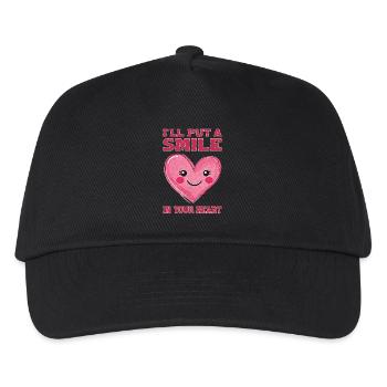 I'll put a smile in your heart - Kids’ Baseball Cap - black - Front