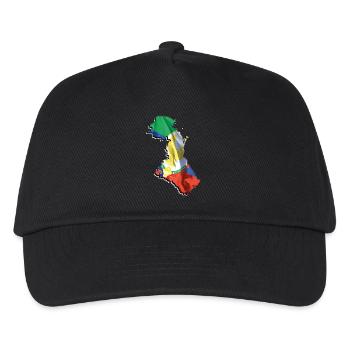 (RU) Drapeau du Daghestan en (RU) Carte du Daghestan - Casquette de baseball Enfant - noir - Devant