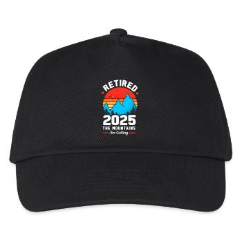 Retirement 2025 Pensioner Pension Pensioner - Kids’ Baseball Cap - black - Front