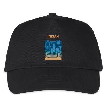 Ausgedehnte Ozeane: Indische Ozeane - Kinder Basecap - Schwarz - Vorne