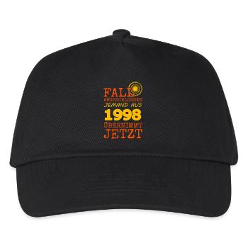 1998 - Kinder Basecap - Schwarz - Vorne