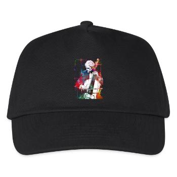 Double bass music art - Casquette de baseball Enfant - noir - Devant