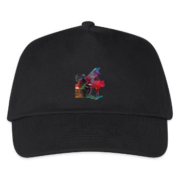 Pianist Musik Kunst - Kinder Basecap - Schwarz - Vorne