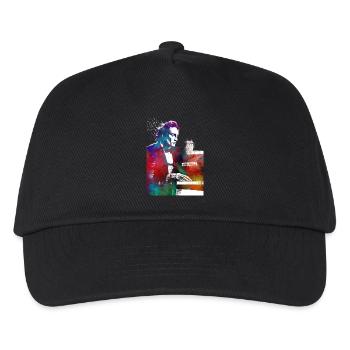 Pianist Musik Kunst - Kinder Basecap - Schwarz - Vorne