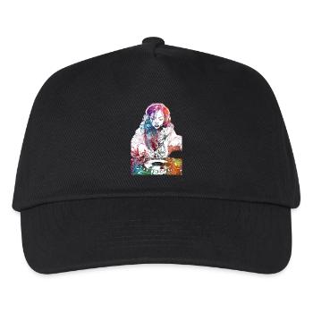 Console de musique DJ girl - Casquette de baseball Enfant - noir - Devant