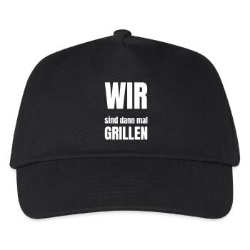 We'll go barbecuing - Kids’ Baseball Cap - black - Front