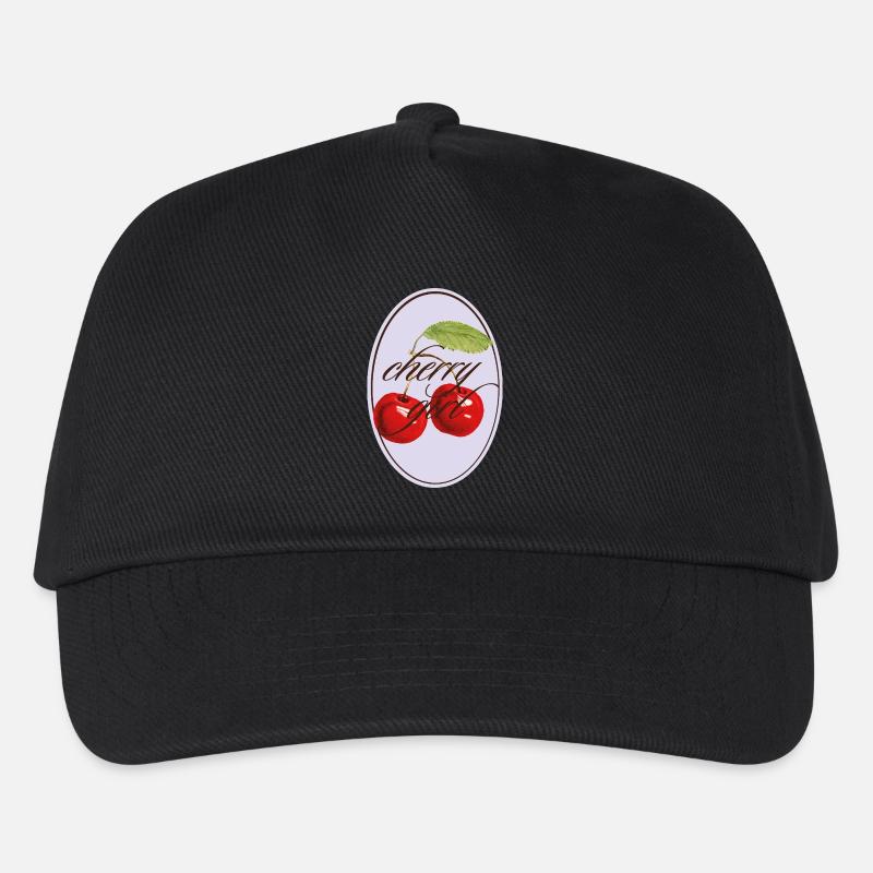 Cherry Girl Vintagelook - Kinder Basecap - Schwarz
