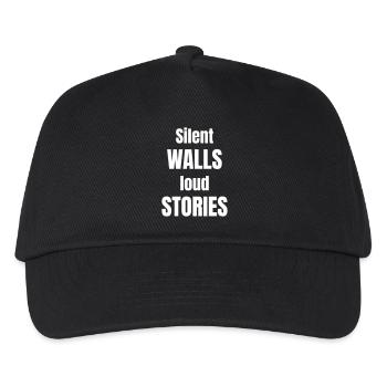 Silent walls loud stories - Kids’ Baseball Cap - black - Front