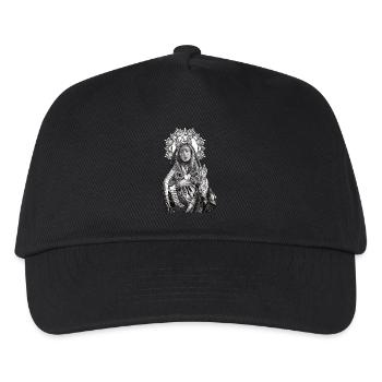 Unsere Liebe Frau der Schmerzen Jungfrau Maria Mater Dolorosa - Kinder Basecap - Schwarz - Vorne