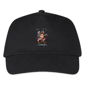 Head Cinema - deutsche Redewendung - Kinder Basecap - Schwarz - Vorne