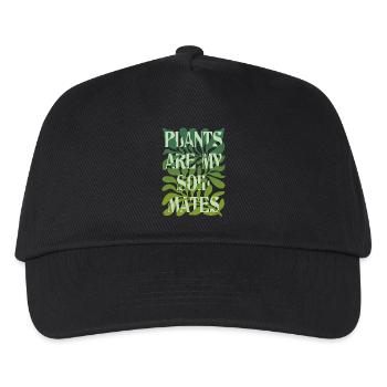Plants Are My Soulmates Lettering - Kids’ Baseball Cap - black - Front