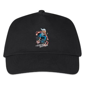 Nordic Skater Wikinger - Kinder Basecap - Schwarz - Vorne