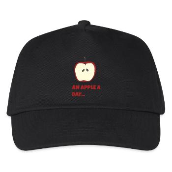 to Apple - Kids’ Baseball Cap - black - Front