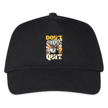 Don't Quit – Money Motivation Design - Kids’ Baseball Cap - black - Front