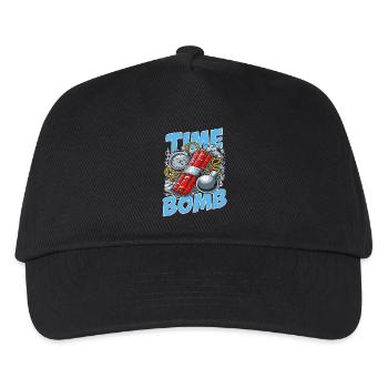 Bombe à retardement – Design streetwear explosif - Casquette de baseball Enfant - noir - Devant